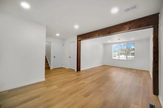 a view of an empty room