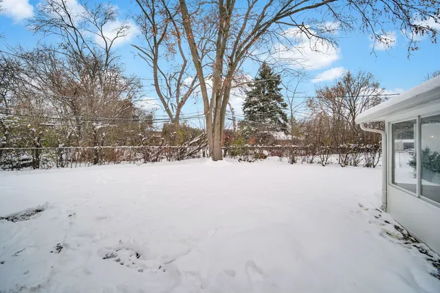 a view of snow covered with snow