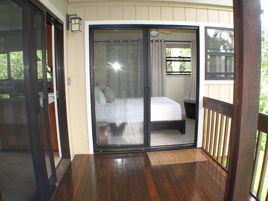4318 Punee Road Koloa, HI 96756 - Photo 15 of 23 a bathroom with a glass door shower and a sink