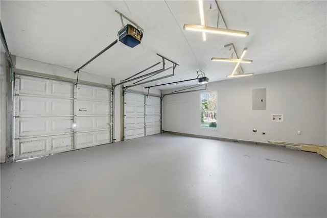 a view of a garage room