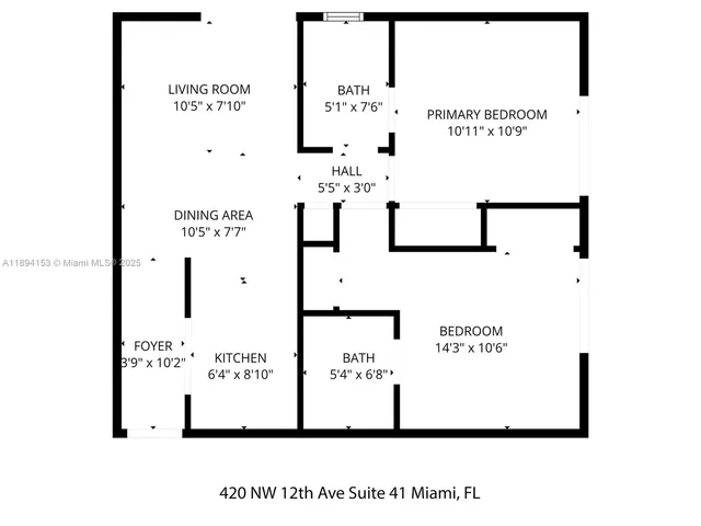 $309,000 | 420 Northwest 12th Avenue, Unit 41, Miami, FL 33128