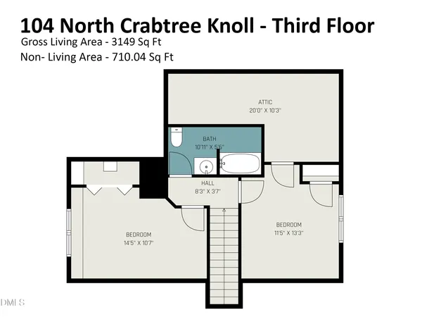 $674,900 | 104 North Crabtree Knoll, Chapel Hill, NC 27514