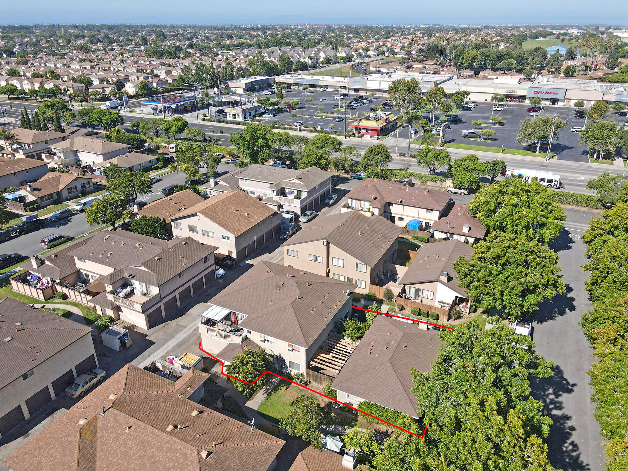 1310 Hull Place Oxnard, CA 93030 - Photo 4 of 8 an aerial view of a city with lots of residential buildings