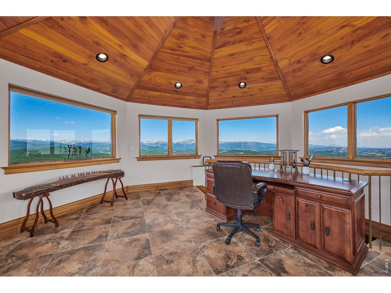 200 Kimwood Road Black Hawk, CO 80422 - Photo 7 of 44 360-degree views from the rotunda, a versatile space perfect for your dream office, serene meditation area, or any personalized retreat you envision
