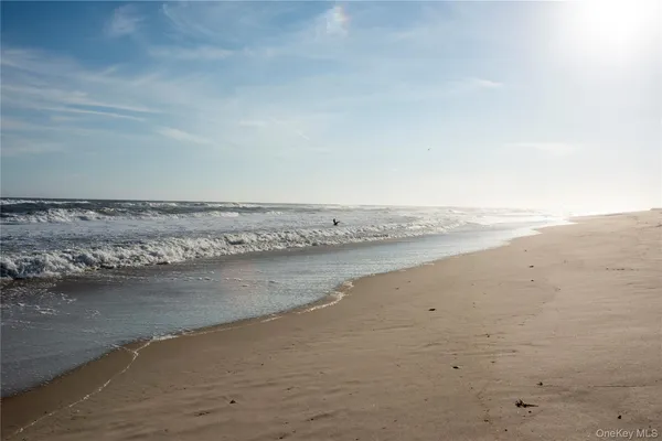 a view of beach and ocean