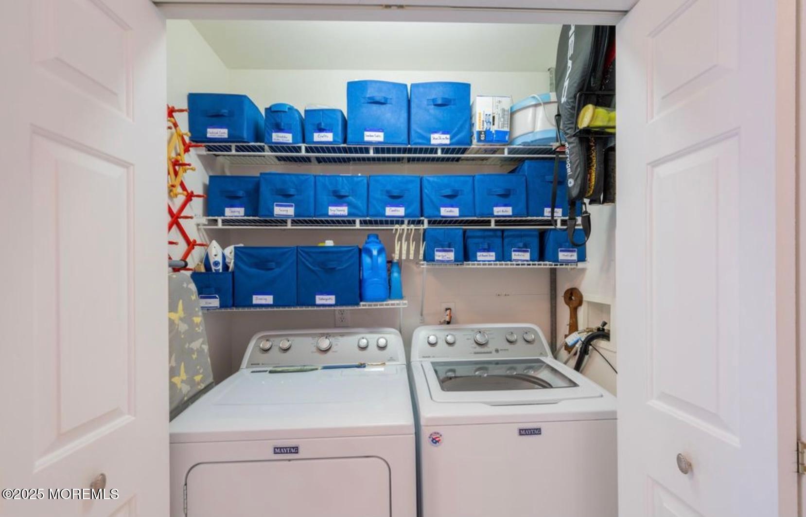 136 Joseph Street Lavallette, NJ 08735 - Photo 20 of 24 a view of storage and utility room with washer and dryer
