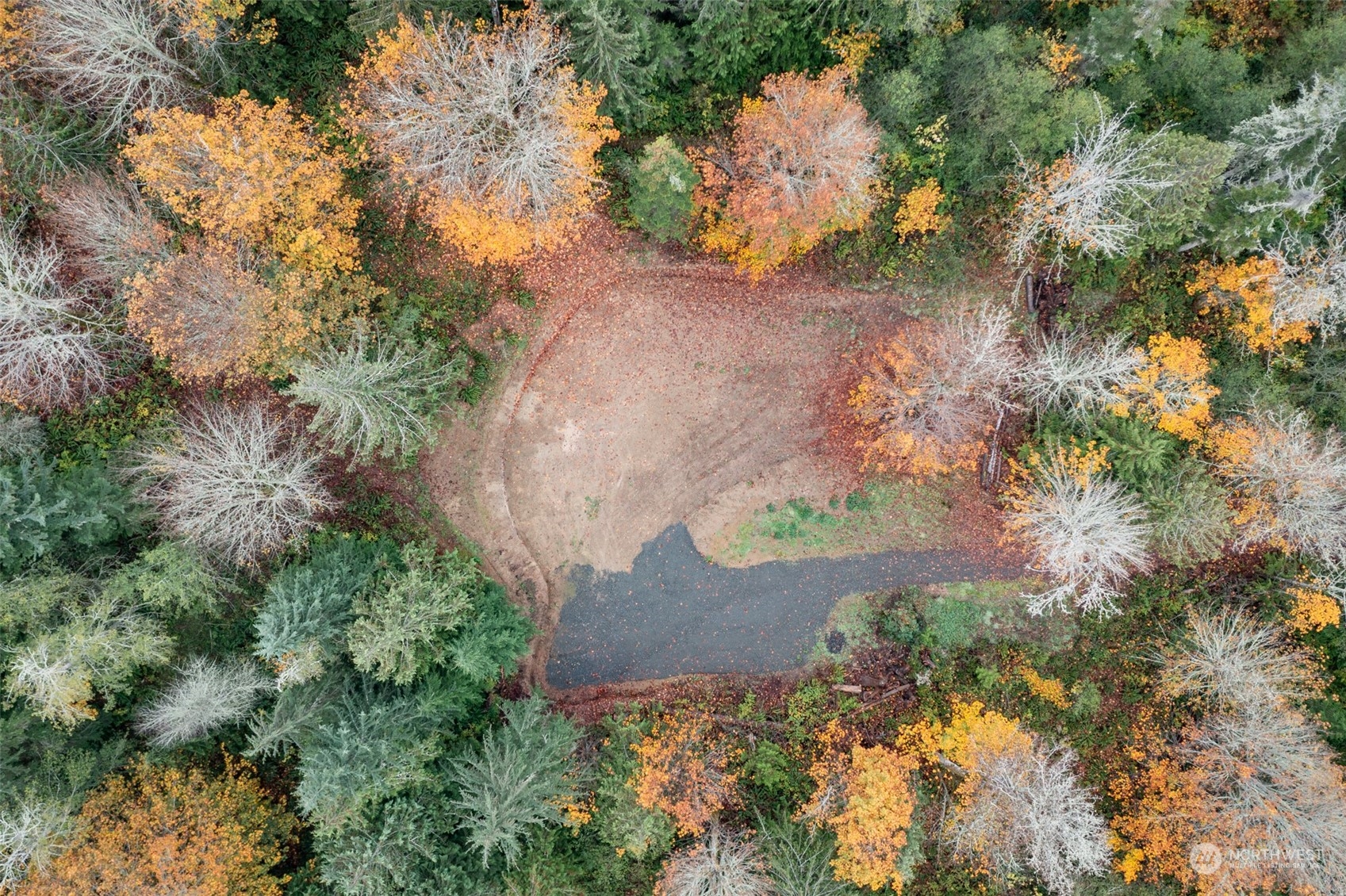 677 Fors Road Port Angeles, WA 98363 - Photo 4 of 40 an aerial view of a house with a yard and garden