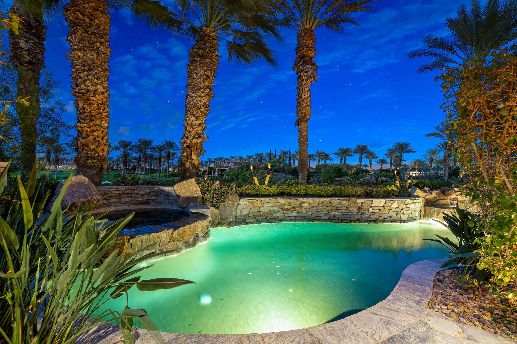 75836 Via Cortona Indian Wells, CA 92210 - Photo 109 of 113 a view of a swimming pool with a yard
