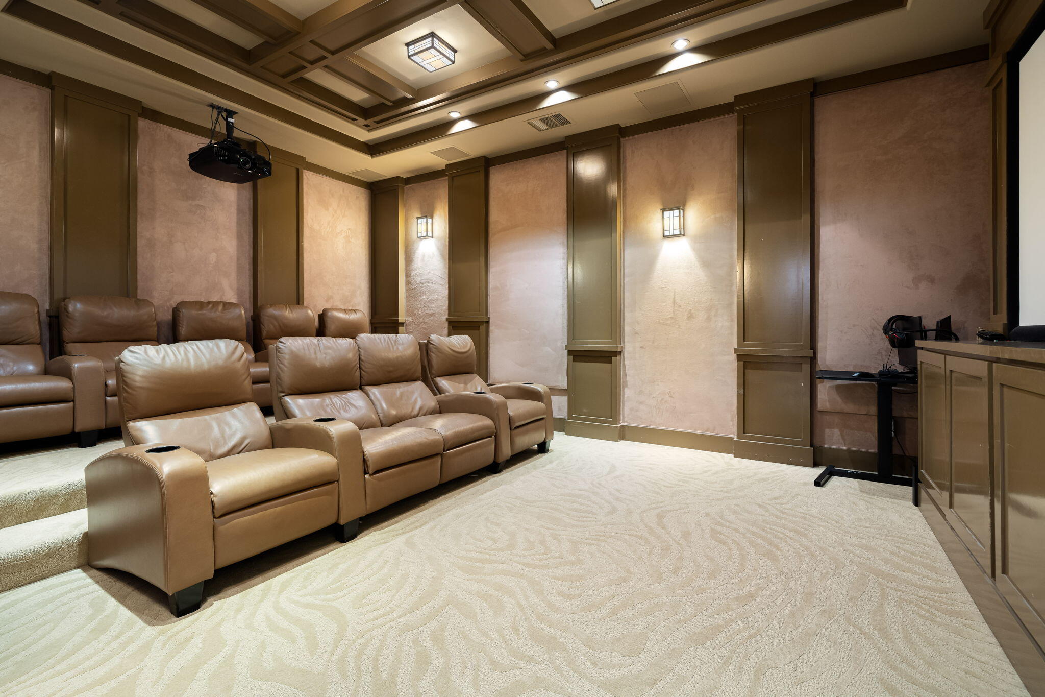 75836 Via Cortona Indian Wells, CA 92210 - Photo 67 of 113 a spacious bedroom with a bed a couch and a chandelier