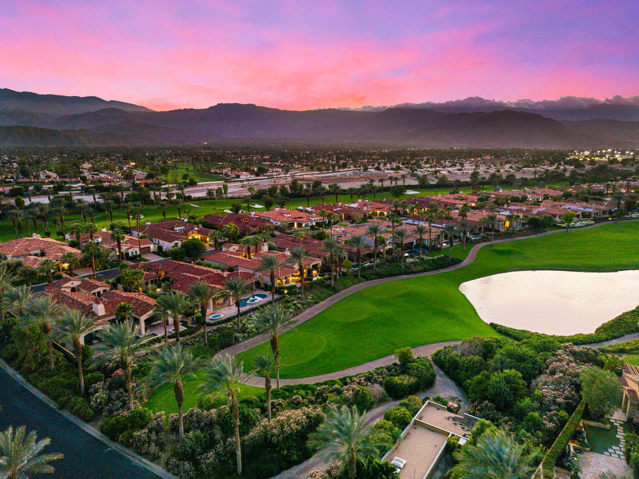 75836 Via Cortona Indian Wells, CA 92210 - Photo 91 of 113 a view of a city with mountains in the background