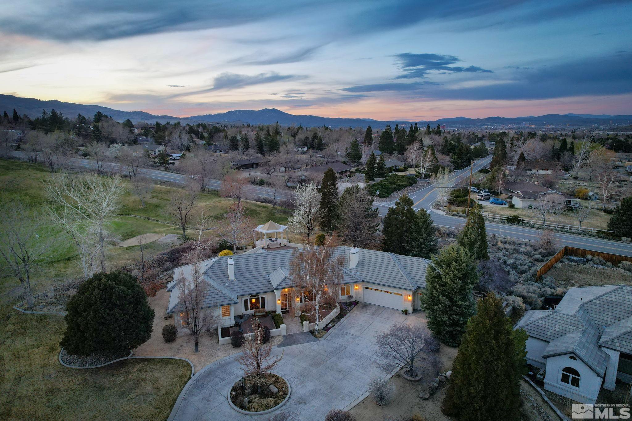 1335 Wolf Run Road Reno, NV 89511 - Photo 36 of 37 an aerial view of a house with garden
