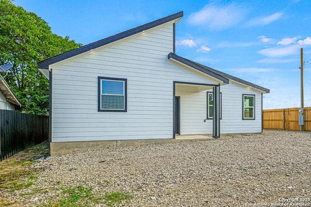 a backyard of a house