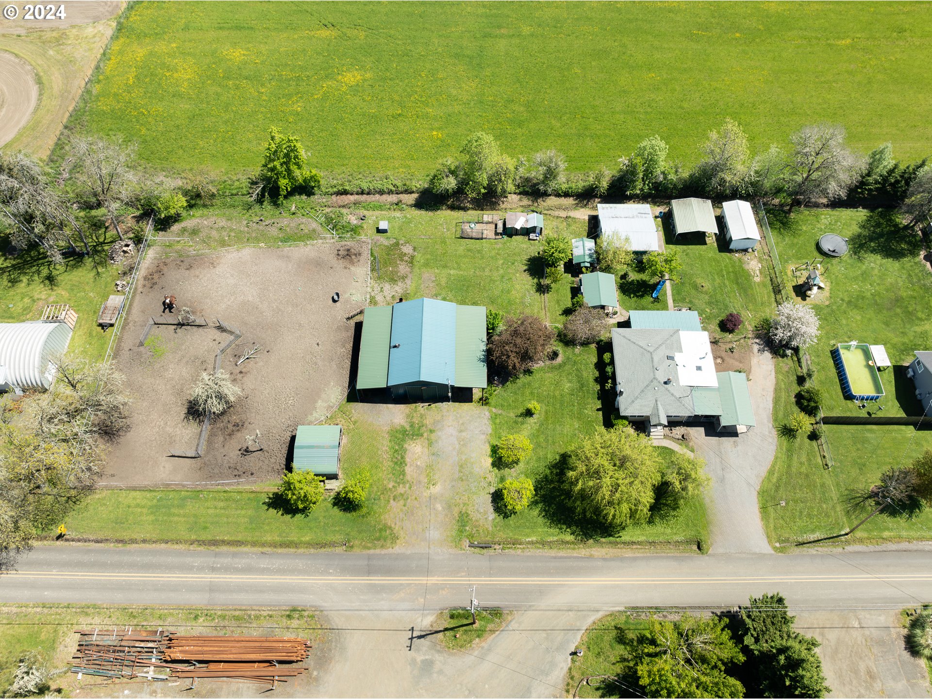 215 Northside Road Sutherlin, OR 97479 - Photo 6 of 40 an aerial view of residential houses with outdoor space