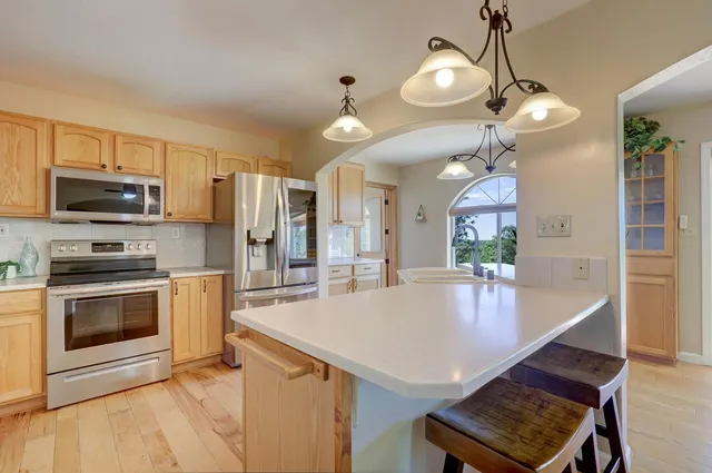a view of a balcony with outdoor space