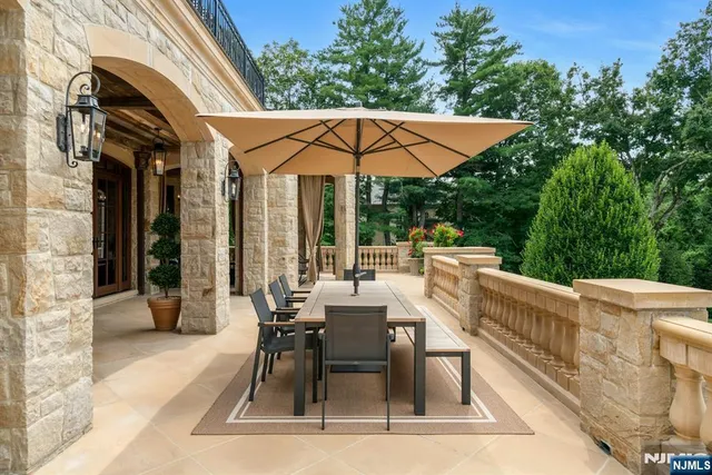 a view of outdoor space yard deck patio and outdoor kitchen