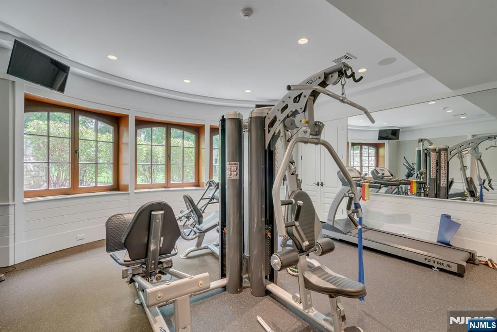 123 East Saddle River Road Saddle River, NJ 07458 - Photo 47 of 50 a view of a room with gym equipment
