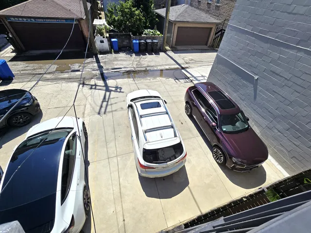 a car parked in front of a store