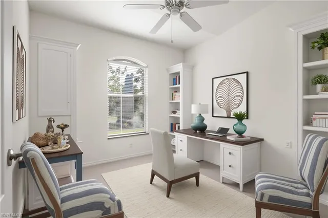 a room with furniture and window