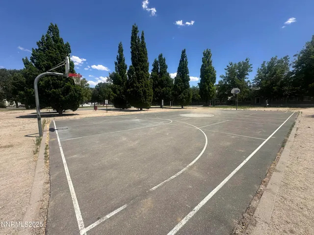 a view of a tennis court