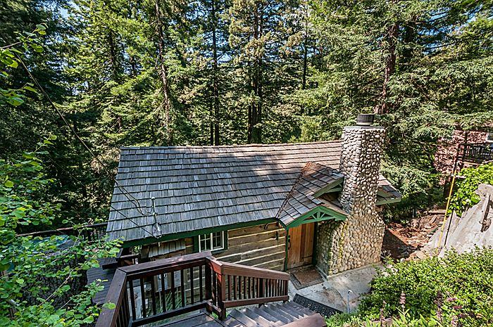 a view of outdoor space and deck