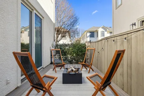 a view of street with houses