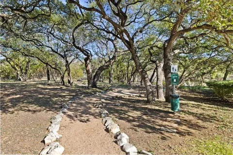 a view of yard with trees