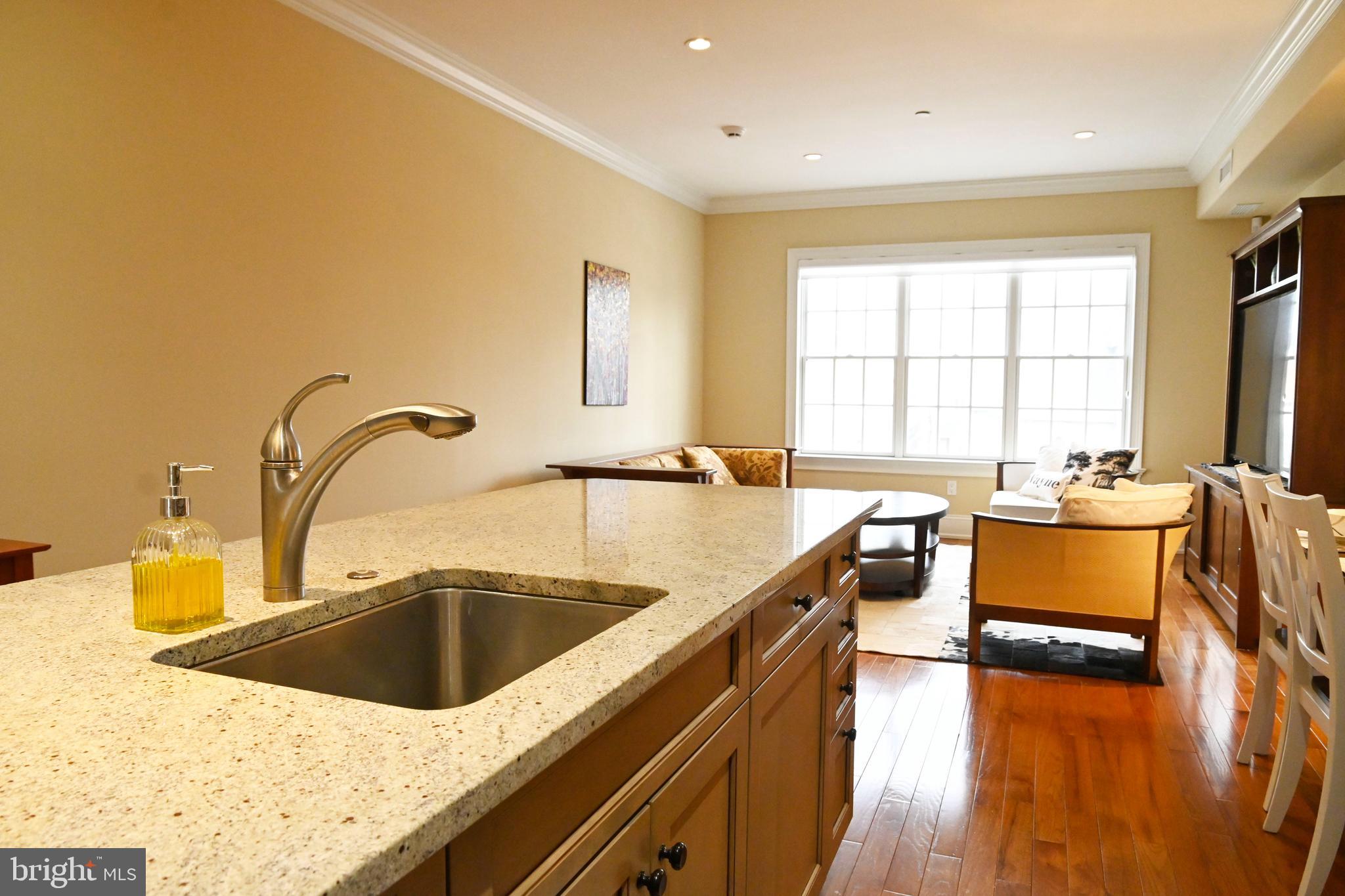 108 East Lancaster Avenue, Unit B2 Wayne, PA 19087 - Photo 14 of 28 Large island with granite counter