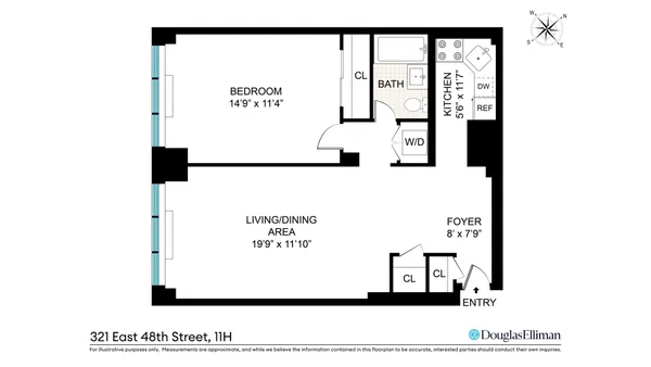 $4,650 | 321 East 48th Street, Unit 11H | Midtown East