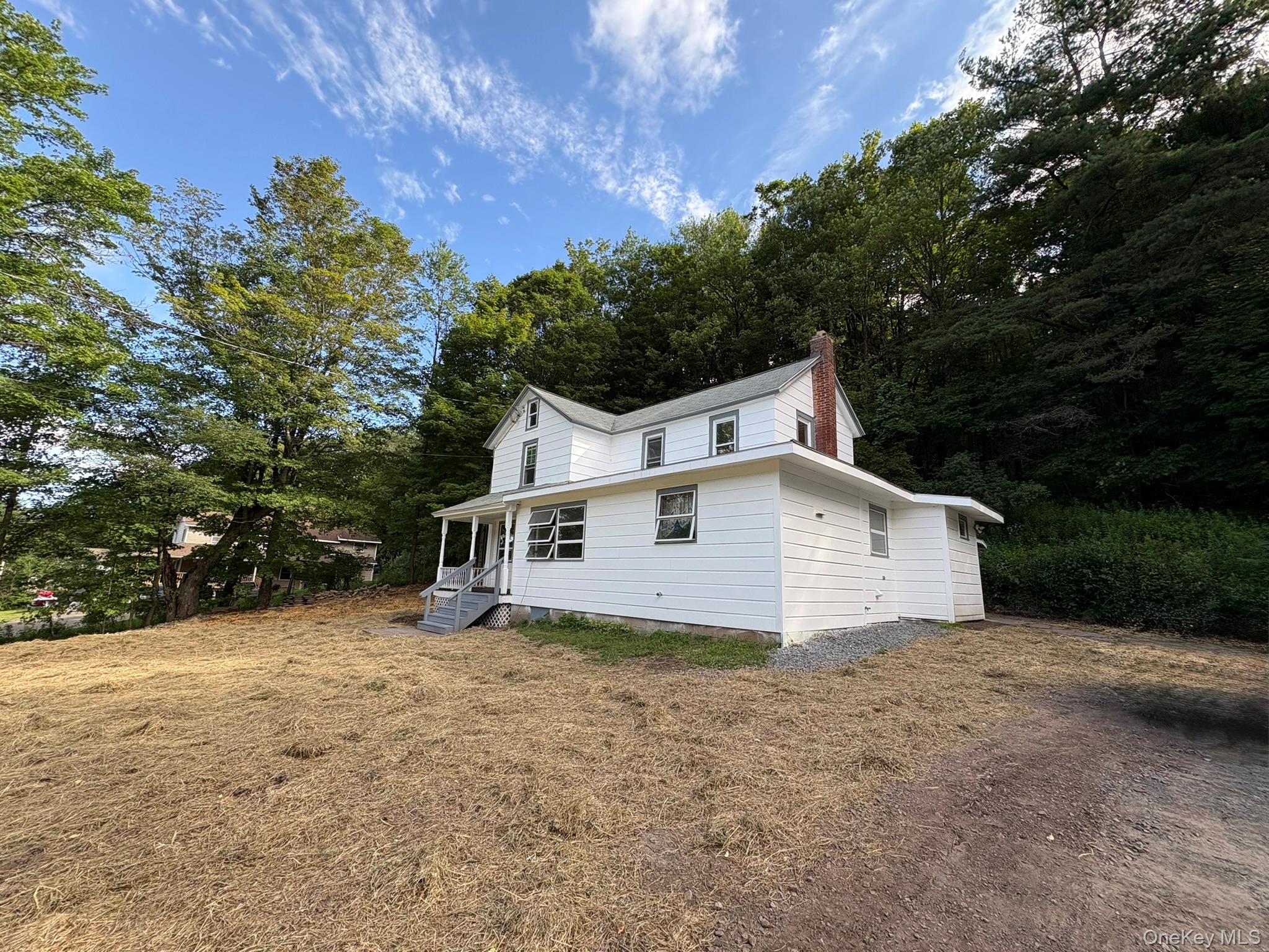 476 Old Rte 17 Livingston Manor, NY 12758 - Photo 33 of 39 View of side of home featuring a chimney