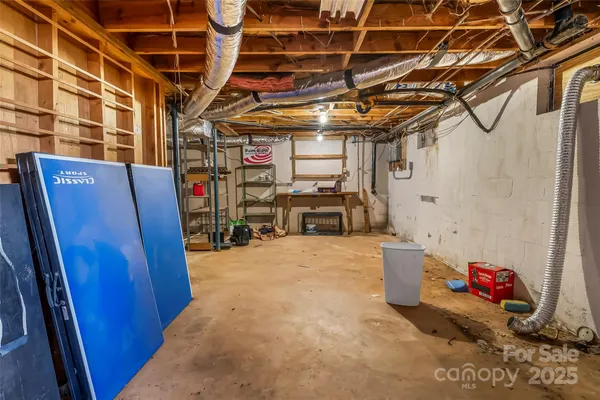 a view of storage and utility room