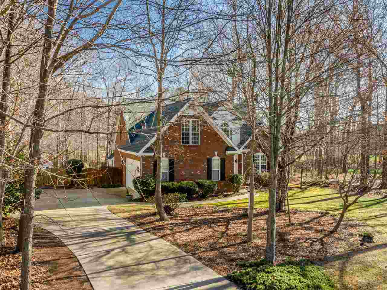 2864 Anfield Road Raleigh, NC 27606 - Photo 2 of 30 Long driveway, nice set back from the street and a two car side load garage. Exterior Front