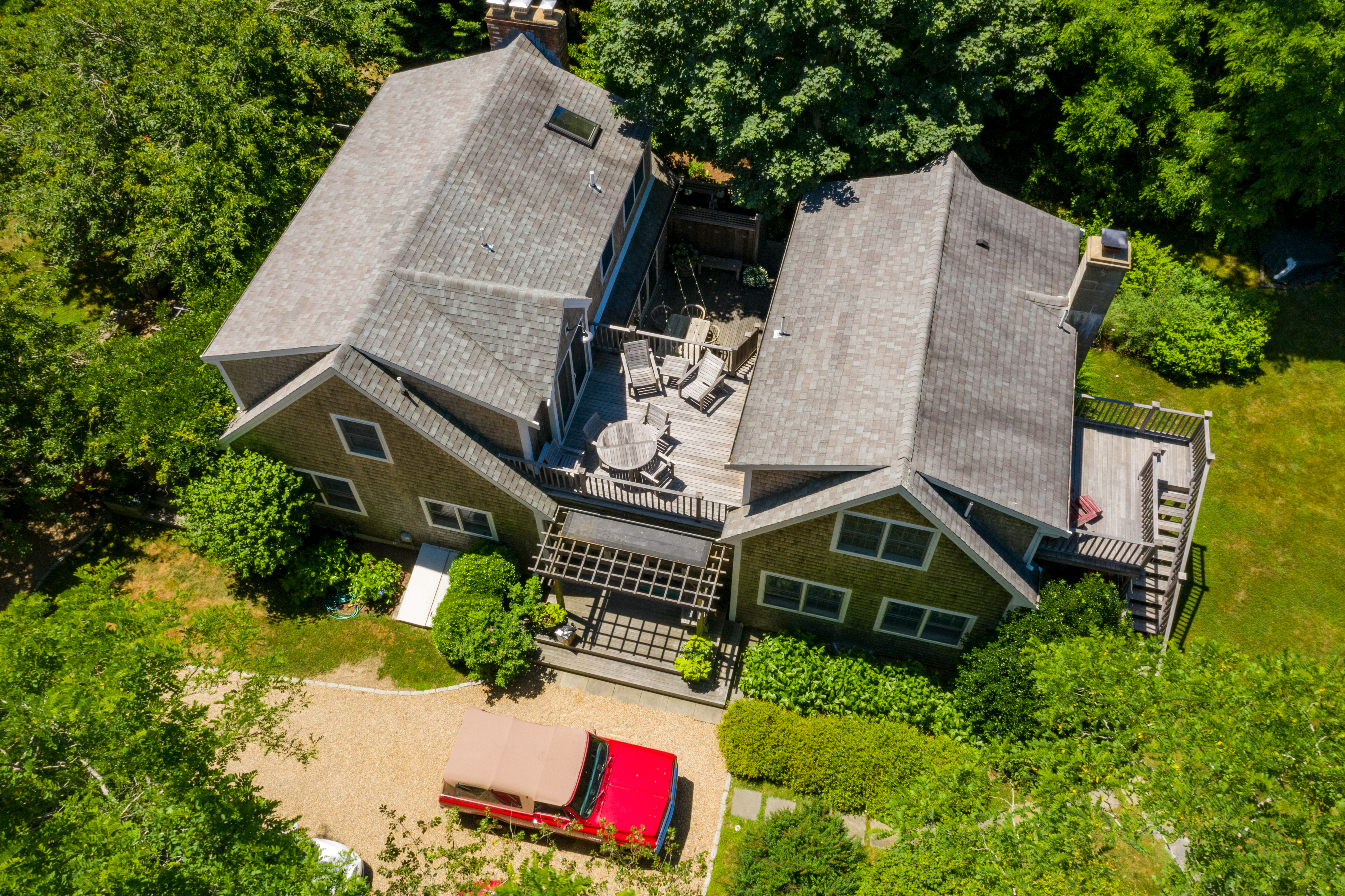 653 Edgartown Road West Tisbury, MA 02568 - Photo 50 of 52 Aerial of the 653 Edgartown Road.