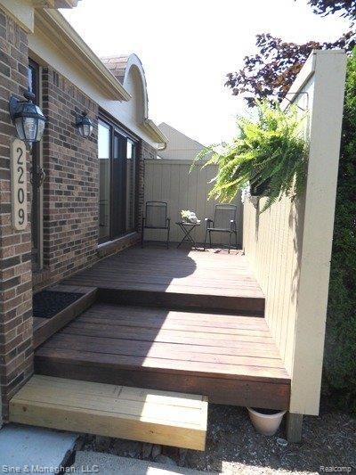 2209 Siboney Court, Unit J Rochester, MI 48309 - Photo 2 of 12 Private front decking