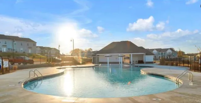 a view of a house with a terrace