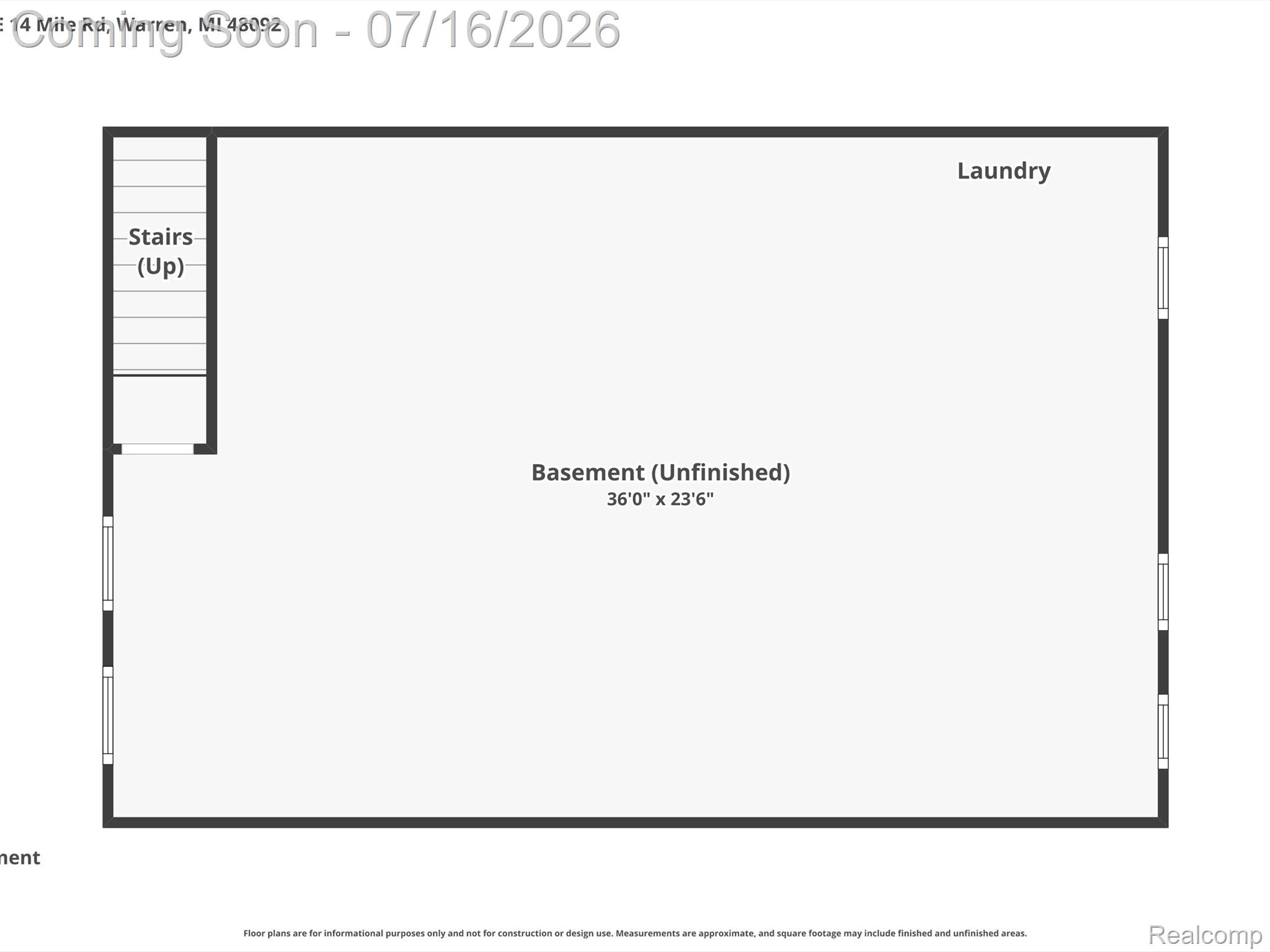 3218 East 14 Mile Road Warren, MI 48092 - Photo 25 of 26 02-Basement.jpg