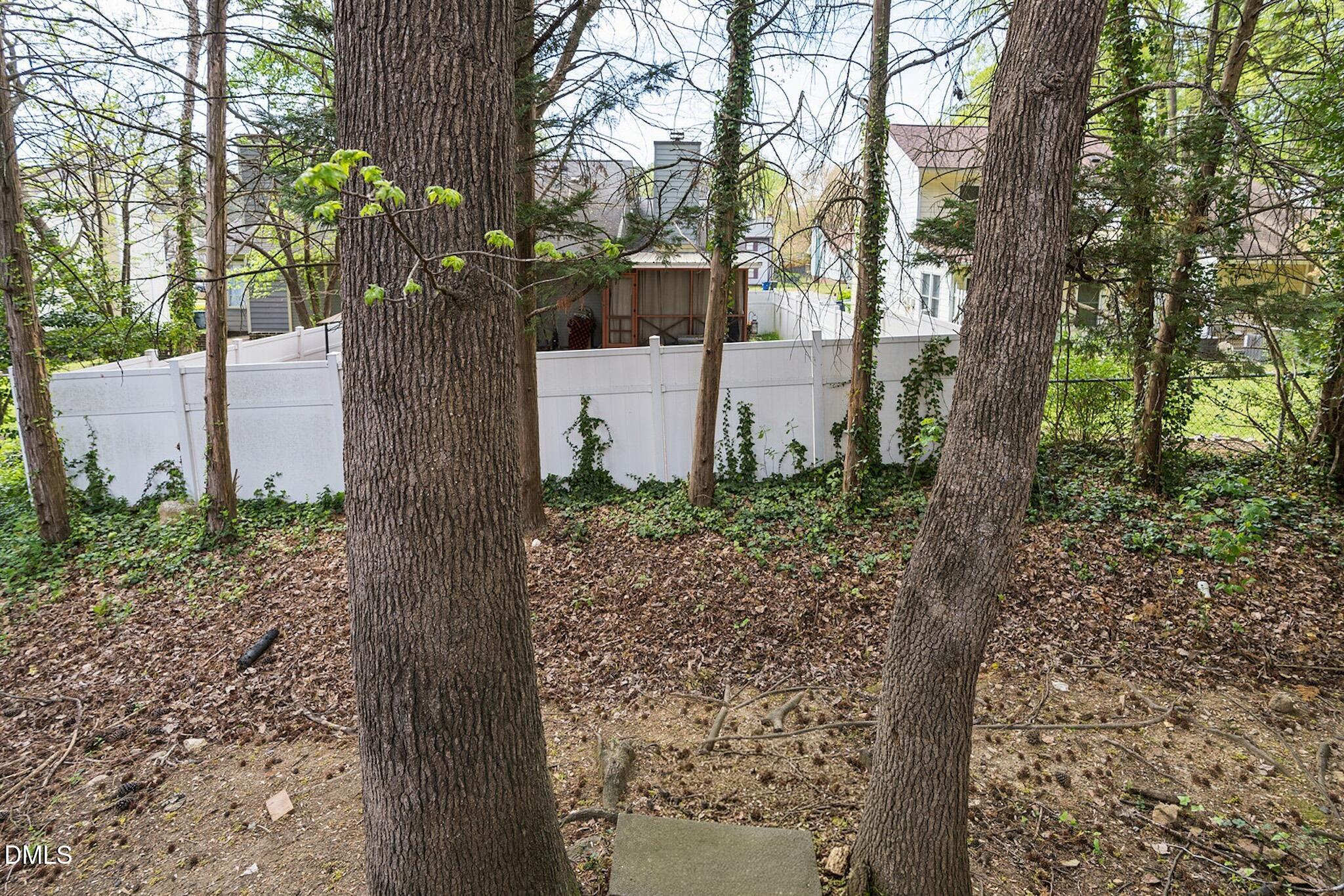 4365 Bona Court Raleigh, NC 27604 - Photo 28 of 29 a view of a garden with large trees