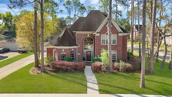 a aerial view of a house