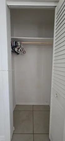 a view of a closet