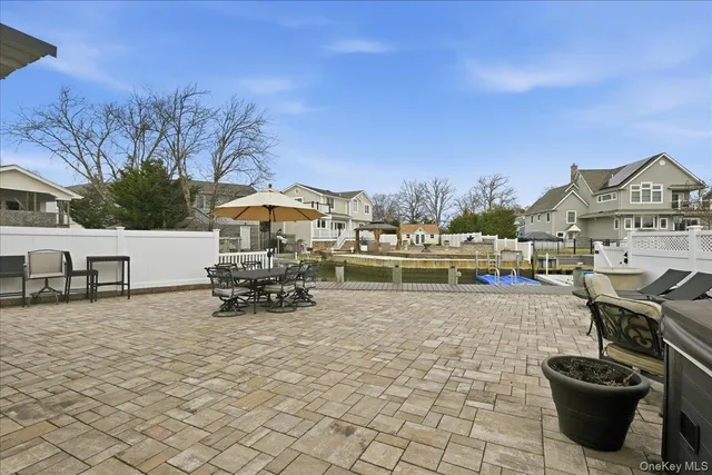 a view of a terrace with chairs