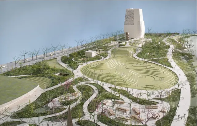 a view of a city from a terrace