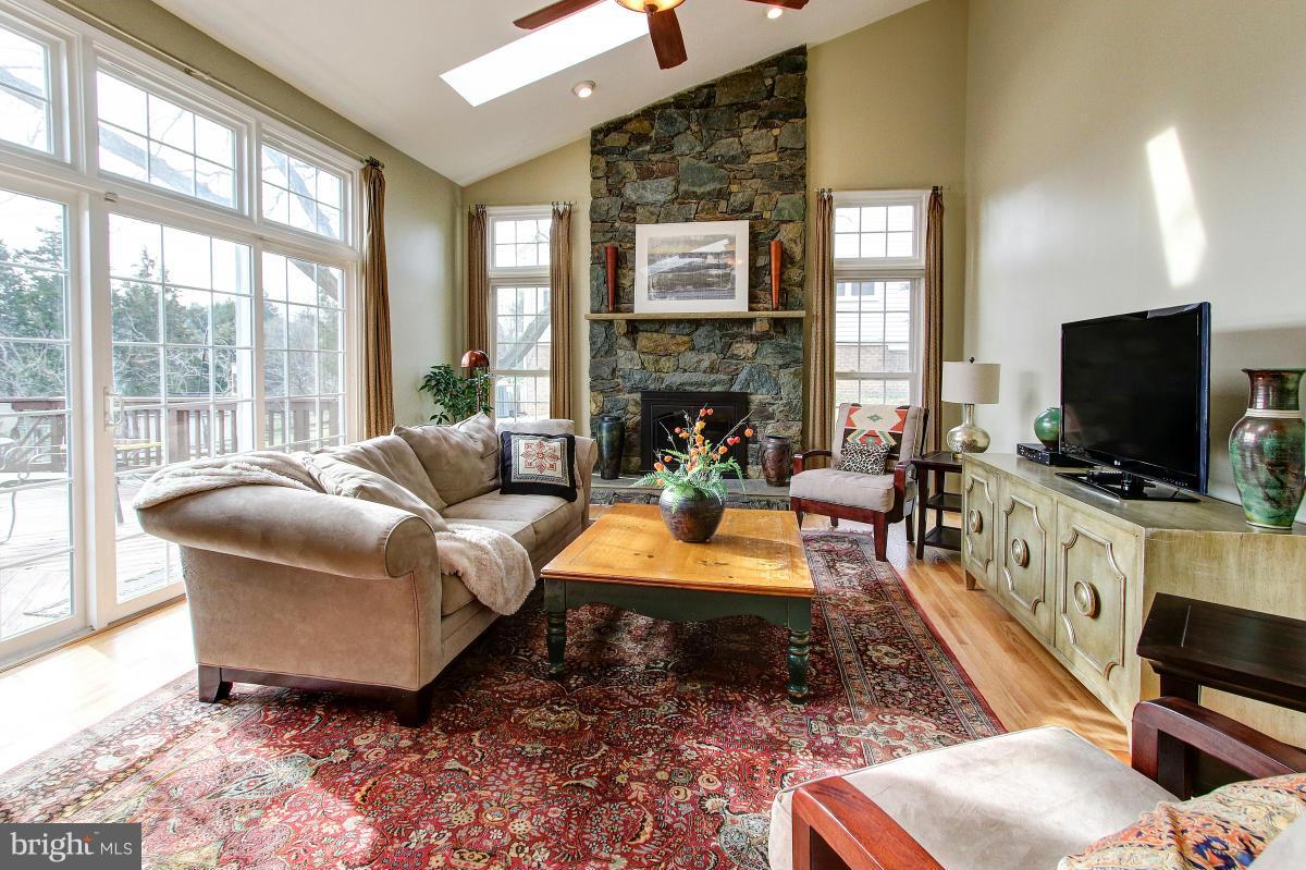 1418 Atwood Road Silver Spring, MD 20906 - Photo 6 of 29 Family Room w/Stone Wood Burning Fireplace