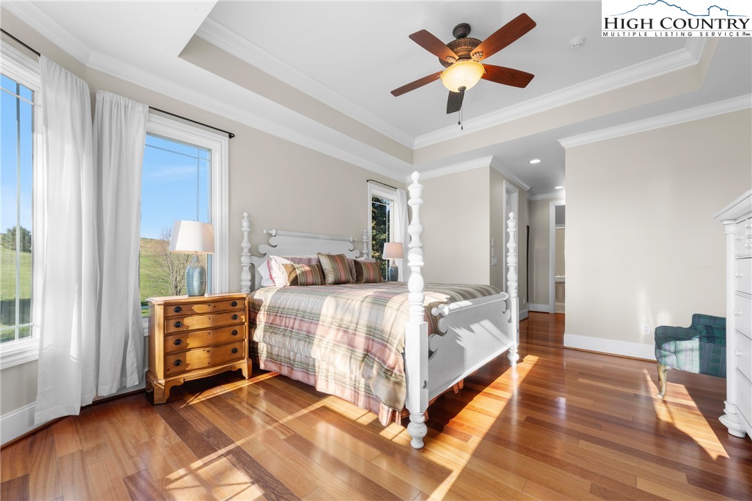 46 North Ridge Lane Newland, NC 28657 - Photo 17 of 46 a bedroom with a bed and a ceiling fan
