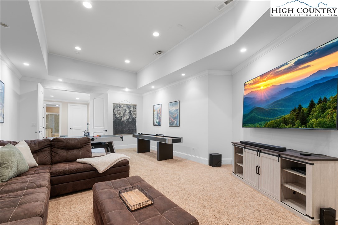 46 North Ridge Lane Newland, NC 28657 - Photo 35 of 46 a living room with furniture and a flat screen tv