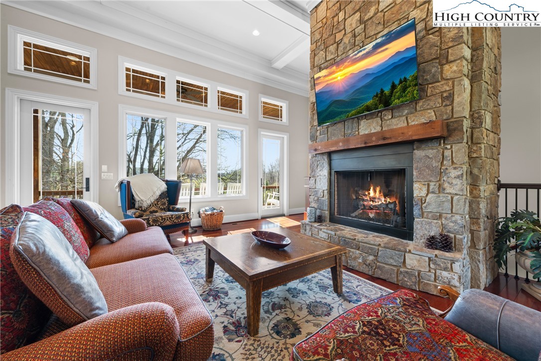 46 North Ridge Lane Newland, NC 28657 - Photo 4 of 46 a living room with furniture fireplace and a large window