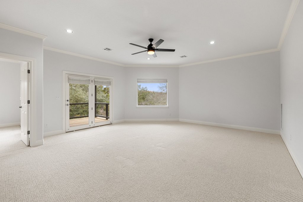 7738 Sandia Loop Austin, TX 78735 - Photo 26 of 40 Upstairs Game Room with Balcony