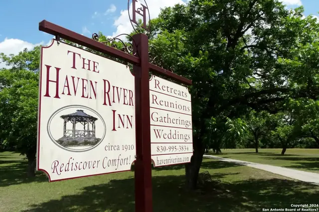 a sign on the side of a building