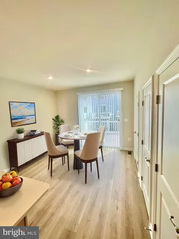 a workspace with furniture and wooden floor