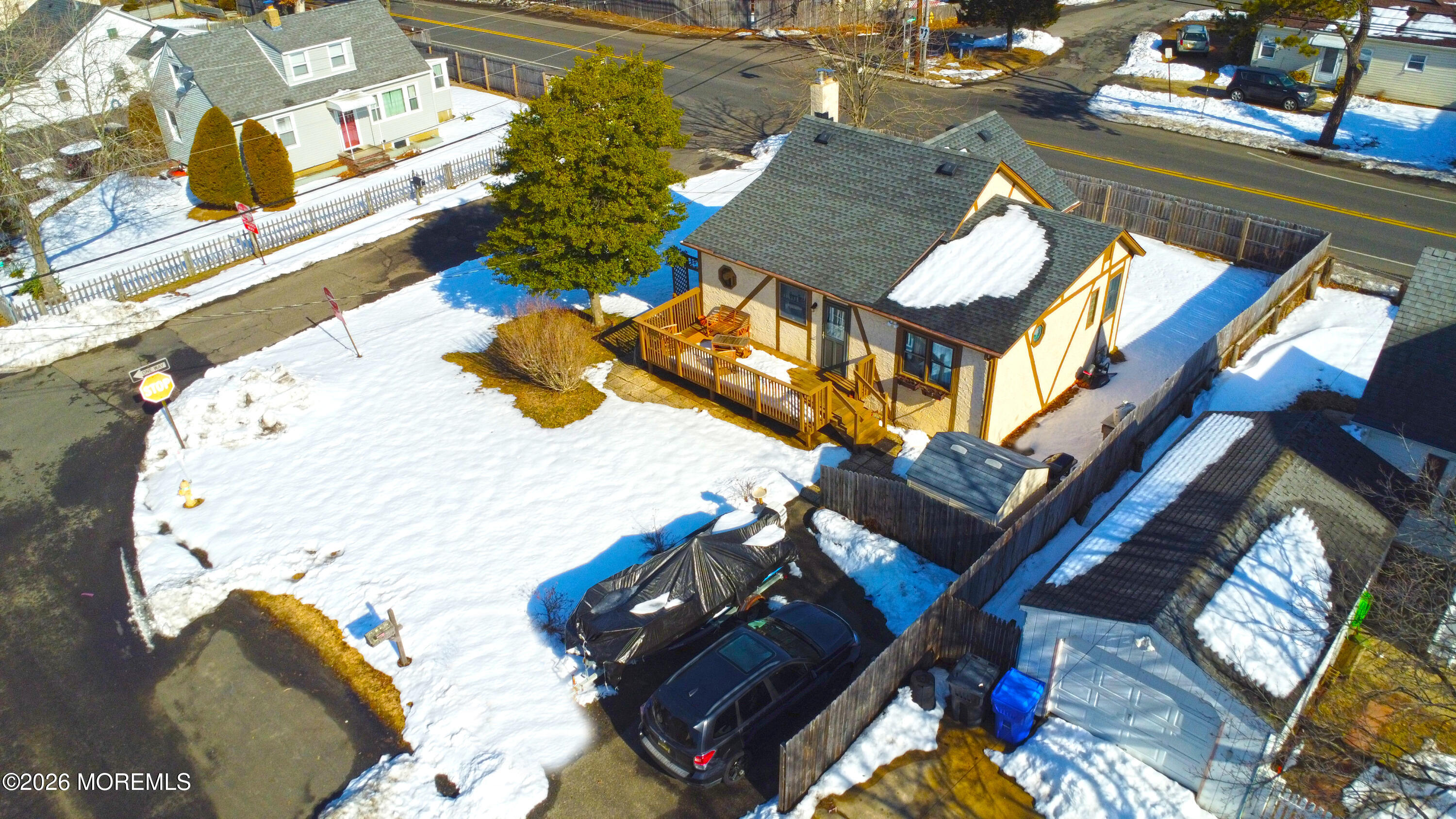 699 Mantoloking Road Brick, NJ 08723 - Photo 10 of 35 an aerial view of a house with a swimming pool