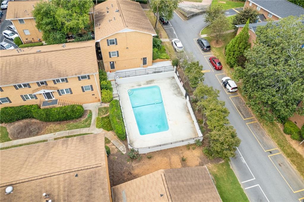 3510 Roswell Road, Unit C2 Atlanta, GA 30305 - Photo 22 of 24 an aerial view of a house with a yard