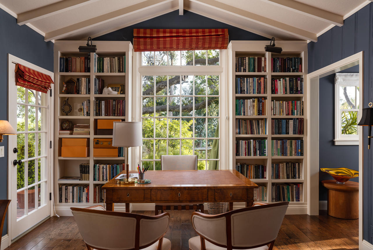 1077 Summit Road Santa Barbara, CA 93108 - Photo 11 of 49 a room with furniture and a book shelf